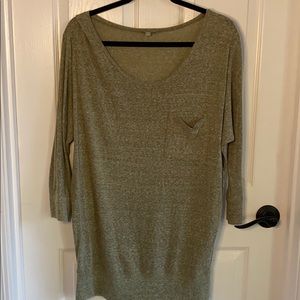 Rubbish Green 3/4 sleeve top